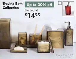 Linen Chest Travina Bath Collection offer