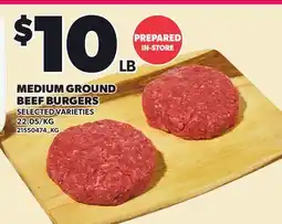 Loblaws MEDIUM GROUND BEEF BURGERS offer