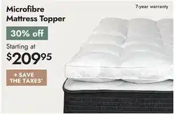 Linen Chest Microfibre Mattress Topper offer