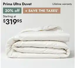 Linen Chest Prima Ultra Duvet offer