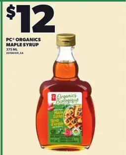 Loblaws PC ORGANICS MAPLE SYRUP offer