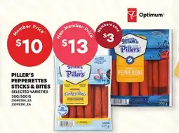 Loblaws PILLER'S PEPPERETTES STICKS & BITES, 300/500 G offer