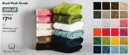 Linen Chest Royal Plush Towels offer