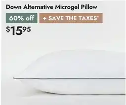 Linen Chest Down Alternative Microgel Pillow offer