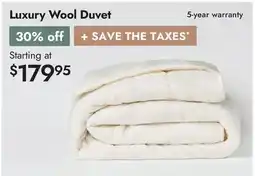 Linen Chest Luxury Wool Duvet offer