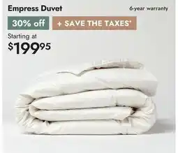 Linen Chest Empress Duvet offer