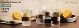 Linen Chest Luma Glass Tumbler Set offer