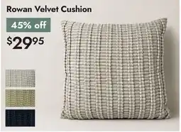 Linen Chest Rowan Velvet Cushion offer