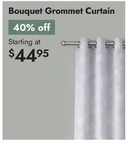 Linen Chest Bouquet Grommet Curtain offer