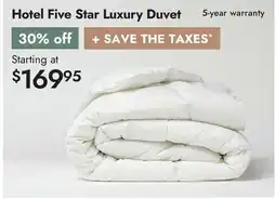 Linen Chest Hotel Five Star Luxury Duvet offer