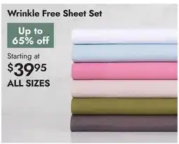 Linen Chest Wrinkle Free Sheet Set offer