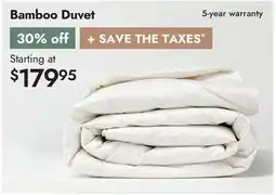 Linen Chest Bamboo Duvet offer