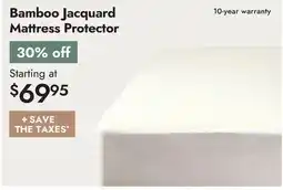 Linen Chest Bamboo Jacquard Mattress Protector offer