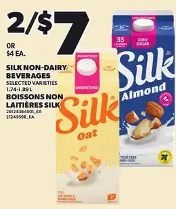 Independent Grocer SILK NON-DAIRY BEVERAGES offer
