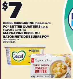 Independent Grocer BECEL MARGARINE, 637/800 PC BUTTER QUARTERS offer