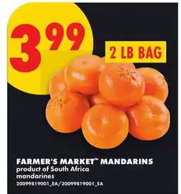No Frills FARMER'S MARKET MANDARINS, 2 LB BAG offer