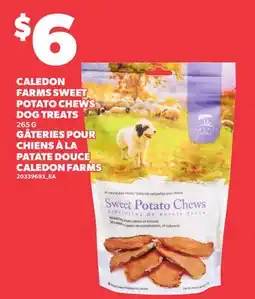 Independent Grocer CALEDON FARMS SWEET POTATO CHEWS DOG TREATS offer