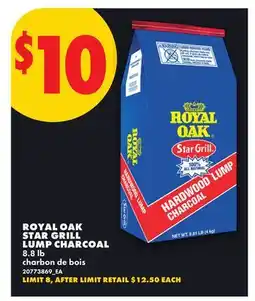 No Frills ROYAL OAK STAR GRILL LUMP CHARCOAL, 8.8 lb offer