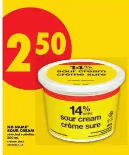 No Frills NO NAME SOUR CREAM offer