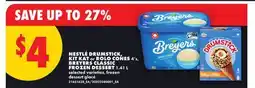 No Frills NESTLÉ DRUMSTICK, KIT KAT or ROLO CONES 4's, BREYERS CLASSIC FROZEN DESSERT offer