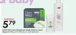 Sobeys Hair Care, Deodorant, Body Wash or Hand Soap offer