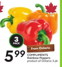 Sobeys COMPLIMENTS Rainbow Peppers offer