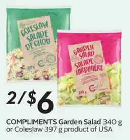 Sobeys COMPLIMENTS Garden Salad offer
