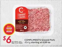 Sobeys COMPLIMENTS Ground Pork offer