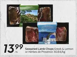 Sobeys Seasoned Lamb Chops offer