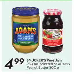 Sobeys Pure Jam or Peanut Butter offer