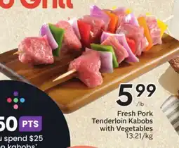 Sobeys Fresh Pork Tenderloin Kabobs with Vegetables offer