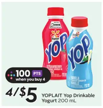 Sobeys Yop Drinkable Yogurt offer