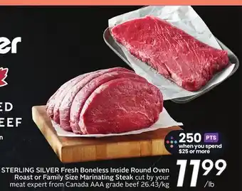 Sobeys Fresh Boneless Inside Round Oven Roast or Family Size Marinating Steak offer