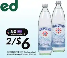 Sobeys Carbonated Natural Mineral Water offer