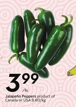 Sobeys Jalapeño Peppers offer