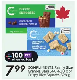 Sobeys COMPLIMENTS Family Size Granola Bars offer
