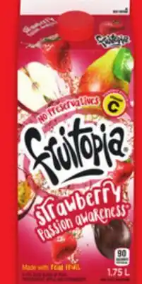 Metro FRUITOPIA OR MINUTE MAID REFRIGERATED DRINKS offer