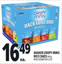 Metro QUAKER CRISPY MINIS RICE CAKES offer