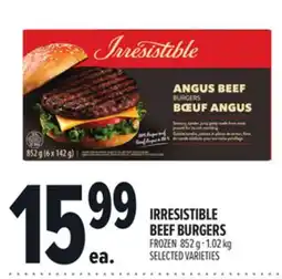 Metro IRRESISTIBLE BEEF BURGERS offer