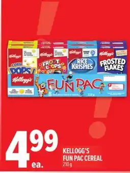 Metro KELLOGG'S FUN PAC CEREAL offer