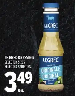 Metro LE GREC DRESSING offer