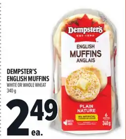 Metro DEMPSTER'S ENGLISH MUFFINS offer