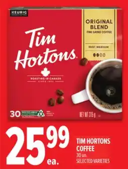 Metro TIM HORTONS COFFEE offer