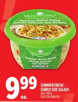 Metro SUMMER FRESH FAMILY SIZE SALADS offer