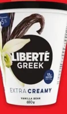 Metro LIBERTÉ GREEK OR MEDITERRANÉE YOGOURT offer