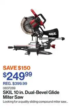 Patrick Morin 10 in. Dual-Bevel Glide Miter Saw offer
