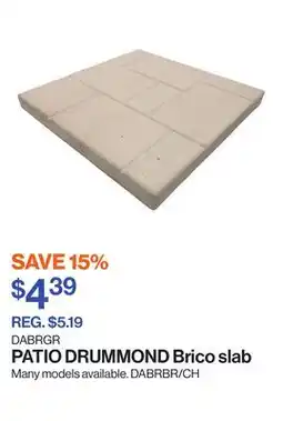 Patrick Morin Brico slab offer