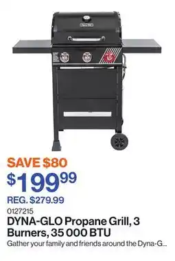 Patrick Morin Propane Grill, 3 Burners, 35 000 BTU offer