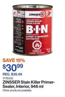 Patrick Morin Stain Killer Primer-Sealer, Interior offer
