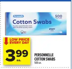 Metro PERSONNELLE COTTON SWABS offer